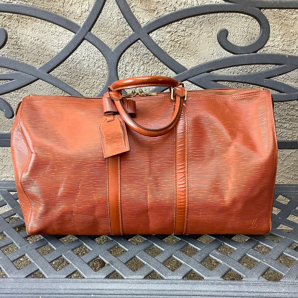 Louis Vuitton Keepall 50 Cipango Gold Leather